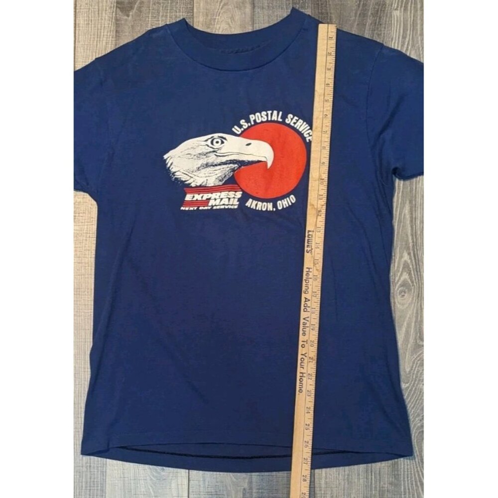 Vintage Postal Service T-shirt Single Stich  1980s‎ Eagle 50/50 Retro - Picture 4 of 6